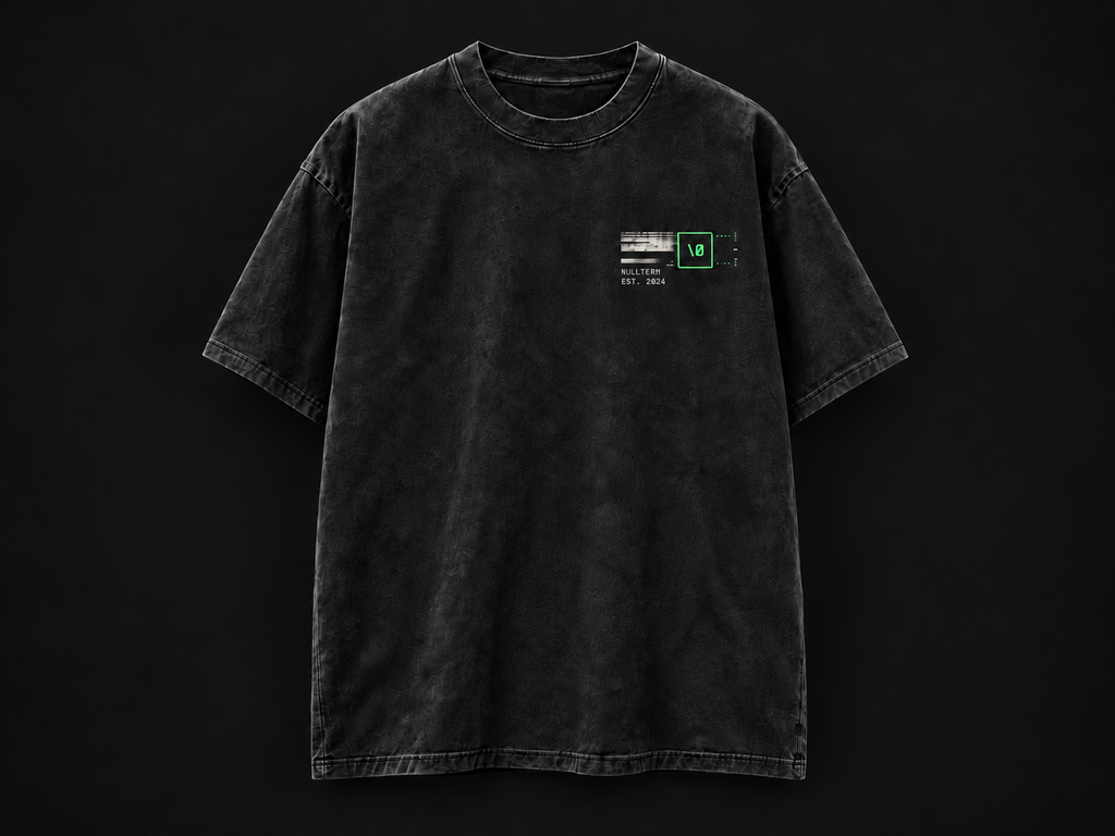 NULLTERM NT-007 Reality Tee, front