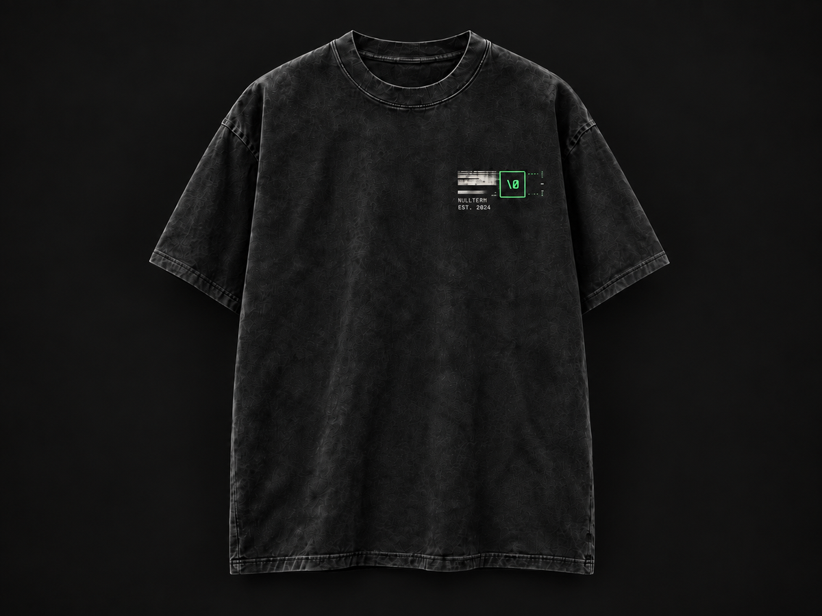NULLTERM NT-007 Reality Tee, front