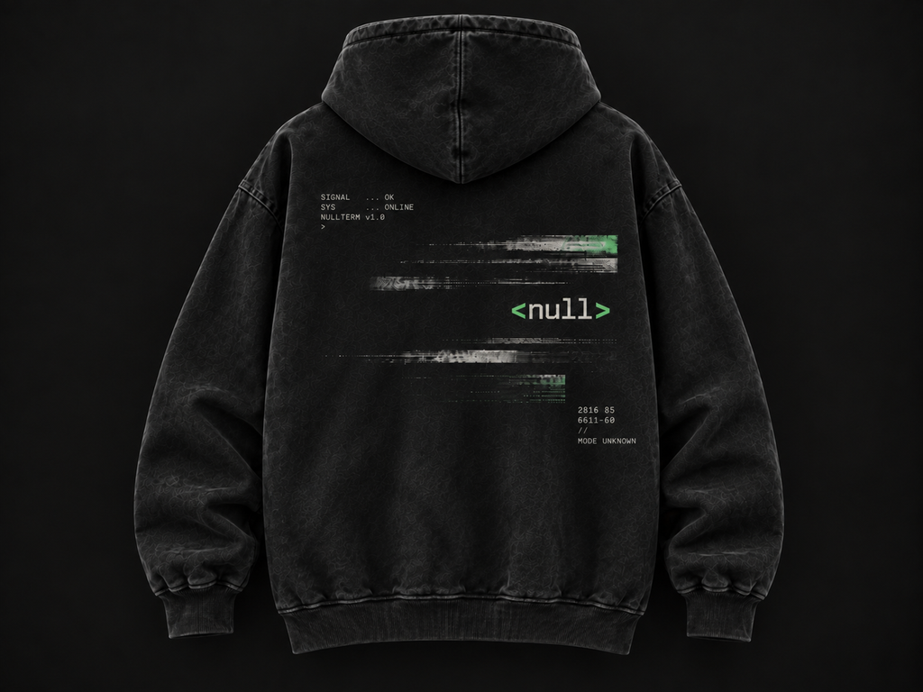 NULLTERM NT-002 Signal Hoodie, back