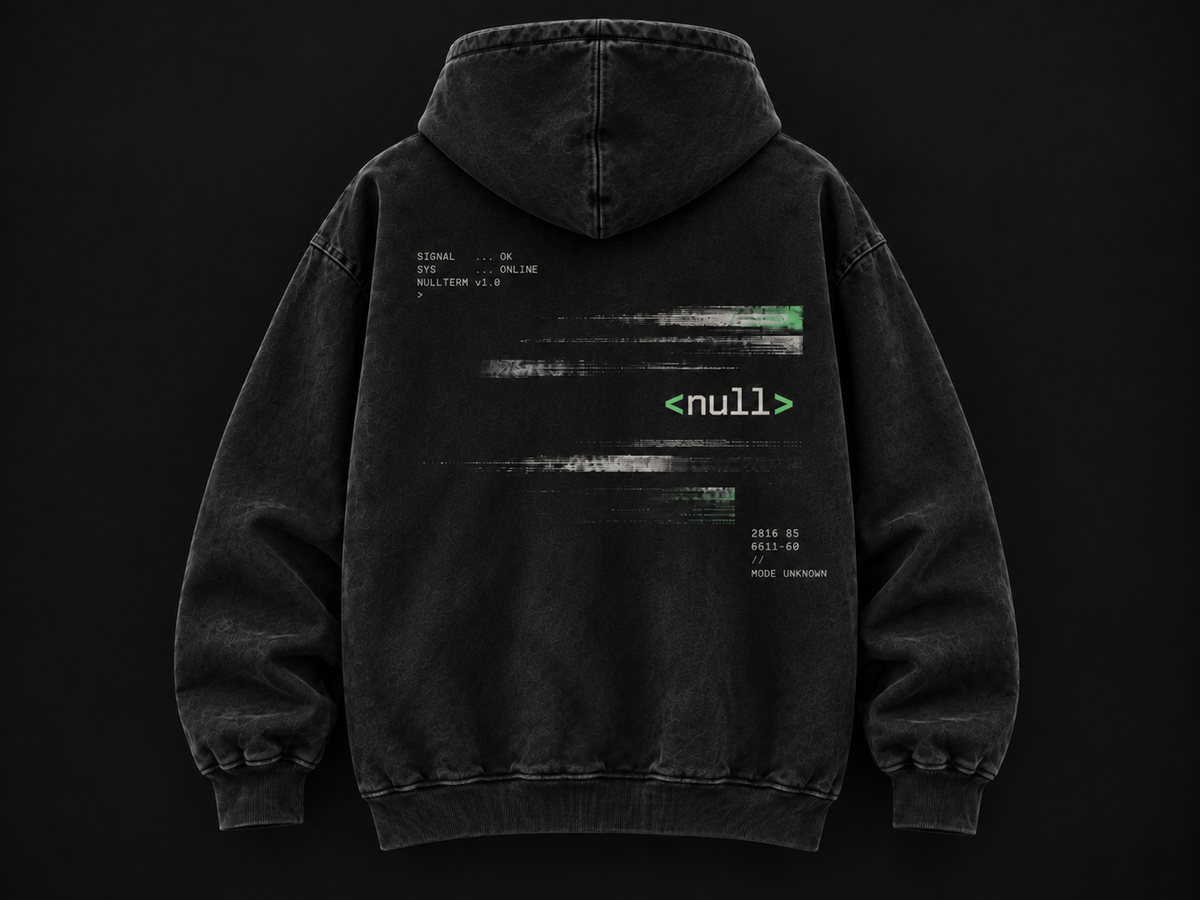 NULLTERM NT-002 Signal Hoodie, back