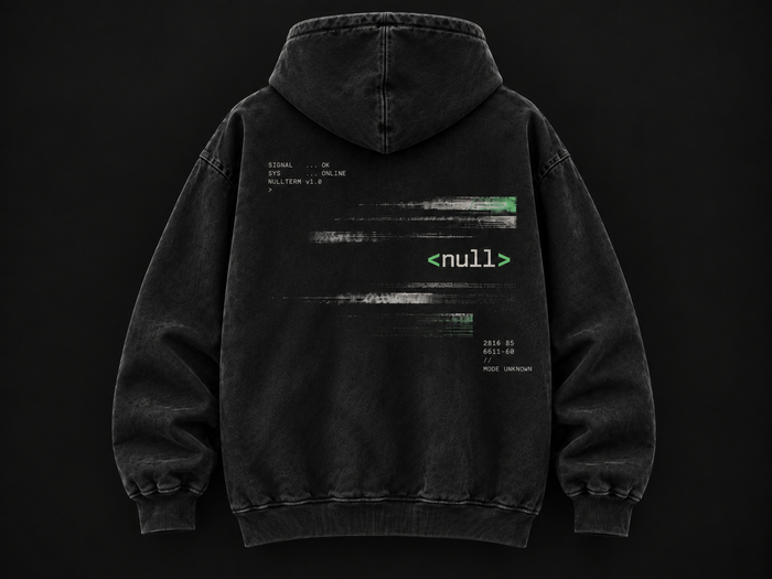 NULLTERM NT-002 Signal Hoodie, back