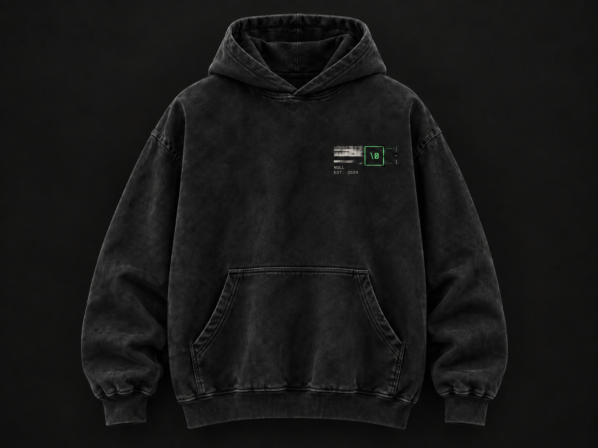 NULLTERM NT-002 Signal Hoodie, front