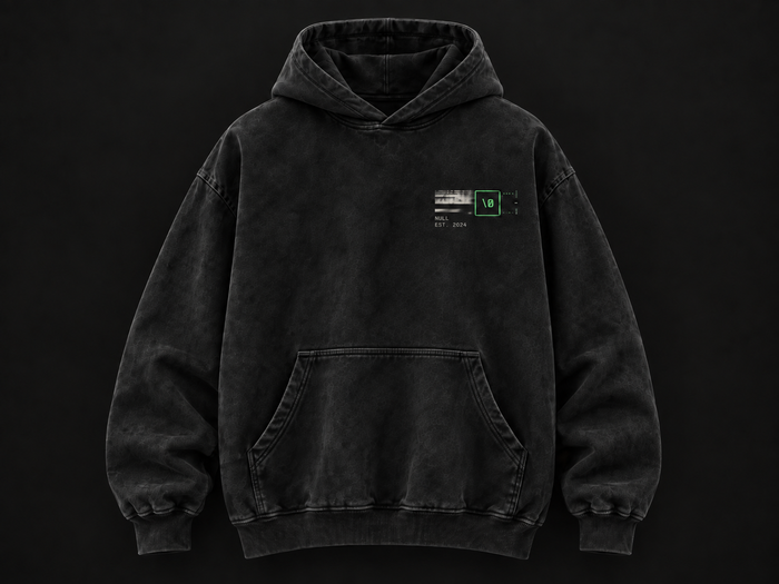 NULLTERM NT-002 Signal Hoodie, front