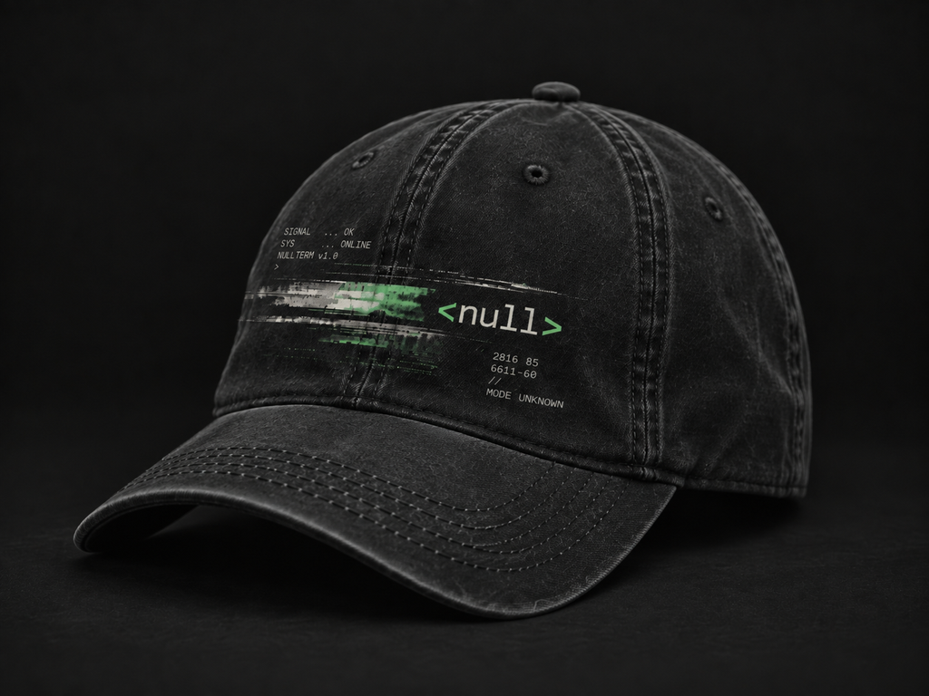 NULLTERM NT-003 Signal Cap, angled view