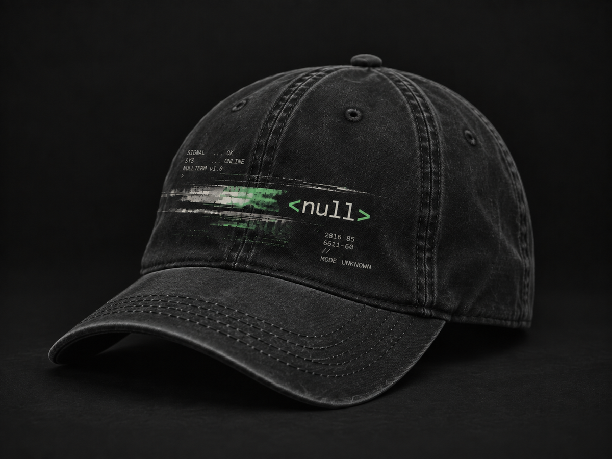 NULLTERM NT-003 Signal Cap, angled view