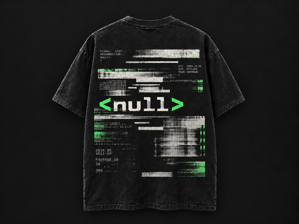 NULLTERM NT-004 Signal Lost Tee, back