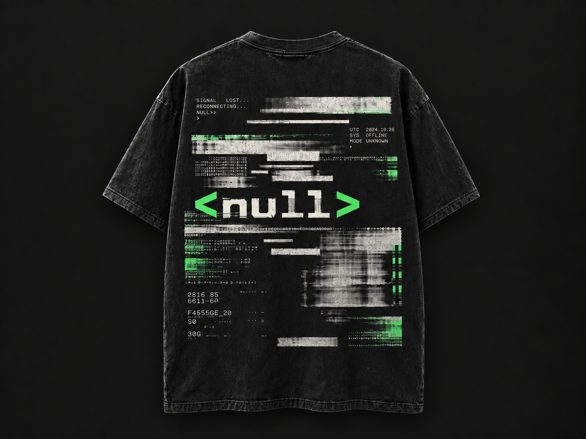 NULLTERM NT-004 Signal Lost Tee, back