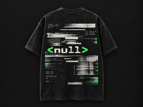 NULLTERM NT-004 Signal Lost Tee, back