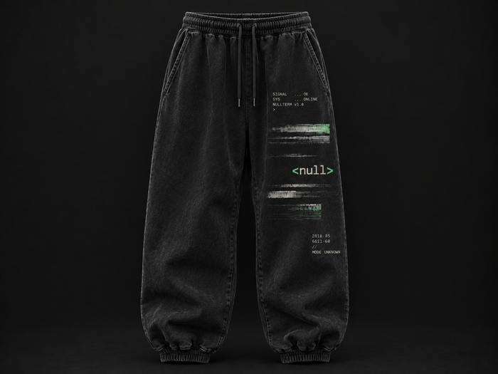 NULLTERM NT-005 Signal Sweatpant, front