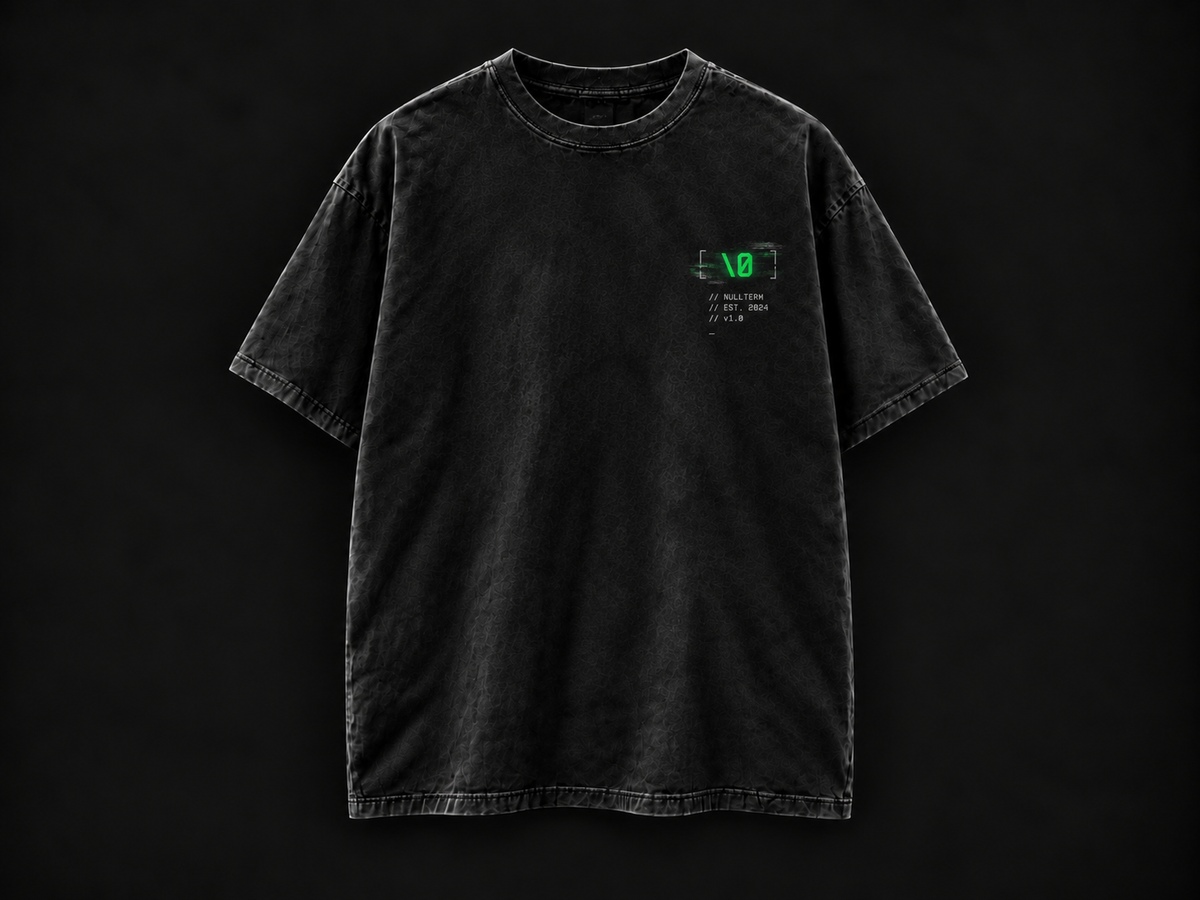 NULLTERM NT-007 Reality Tee, front